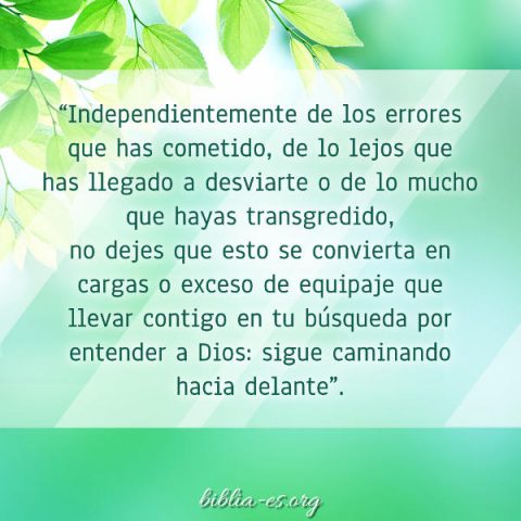 Nunca te rindas y sigue adelante