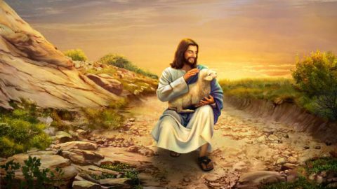 Jesus y el cordero