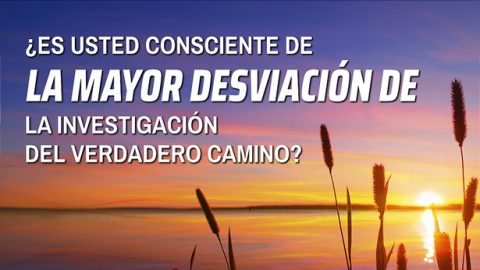 ¿Es usted consciente de la mayor desviación de la investigación del verdadero camino?