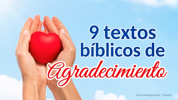 9 textos bíblicos de agradecimiento
